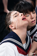 Kristen Scott & Mary's Sticky Bukkake Facial